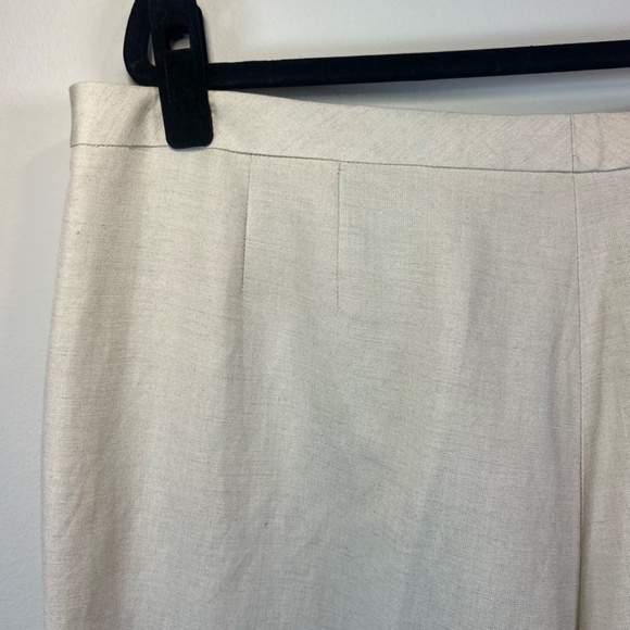 Tahari by Arthur S Levine Straight Leg Dress Pants Beige Lined Business Size 18 - Picture 8 of 9